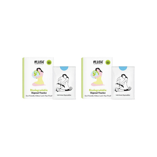 Plush Biodegradable Disposal Bag - Pack of 2 : 2 x 1 pack (50 pieces)