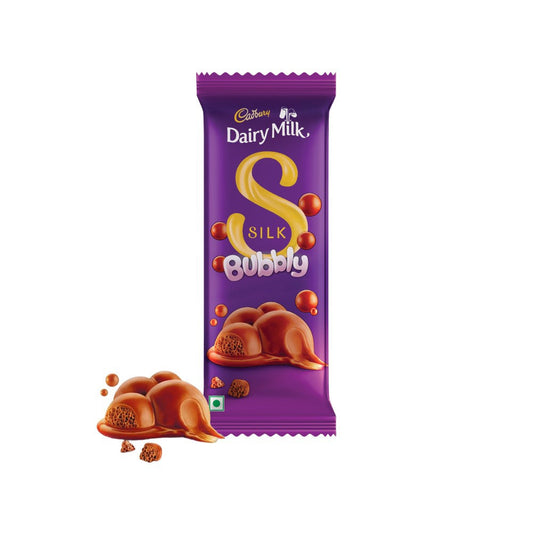 Cadbury Dairy Milk Silk Bubbly Milk Chocolate Bar : 50 g
