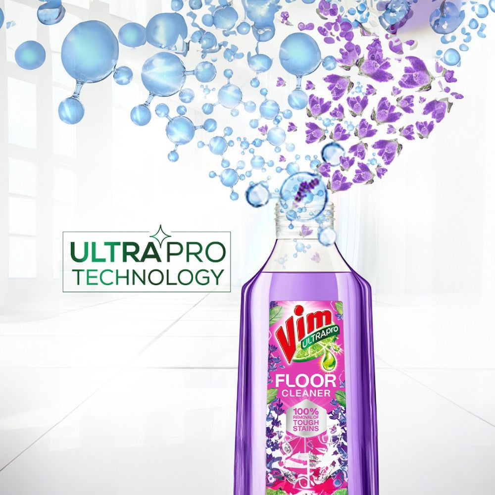 Vim Ultrapro Floor Cleaner - French Lavendar - Pack of 2 : 2 x 1 ltr