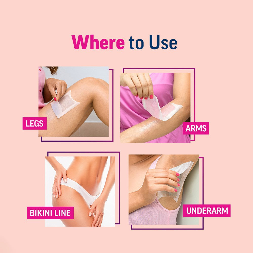 Veet Professional Ready-to-use Normal Skin Wax Strips : 1 pack (8 pieces)