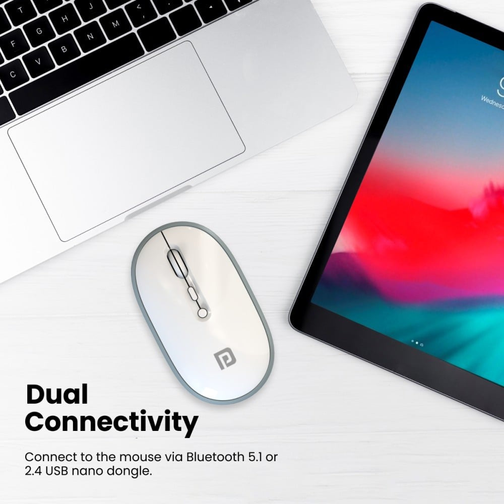 Portronics Toad II Bluetooth Wireless Mouse (Grey) : 1 unit