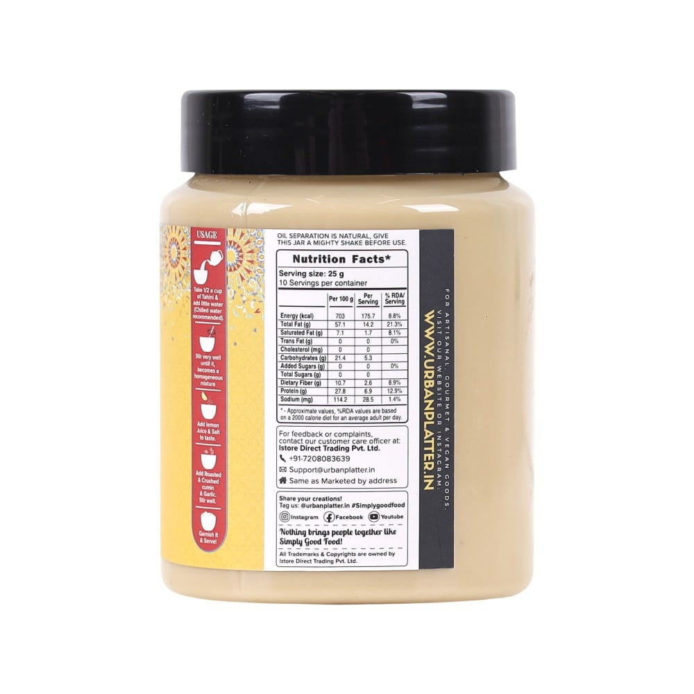 Urban Platter White Tahini Paste : 250 g