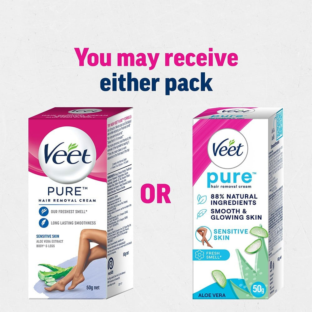 Veet Aloe Vera Sensitive Skin Hair Removal Cream : 50 g