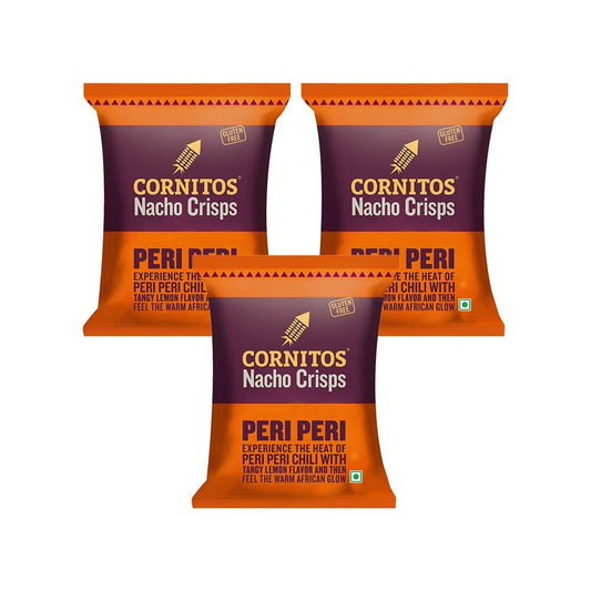 Cornitos Peri Peri Nachos - Pack of 3 : 3 x 150 g