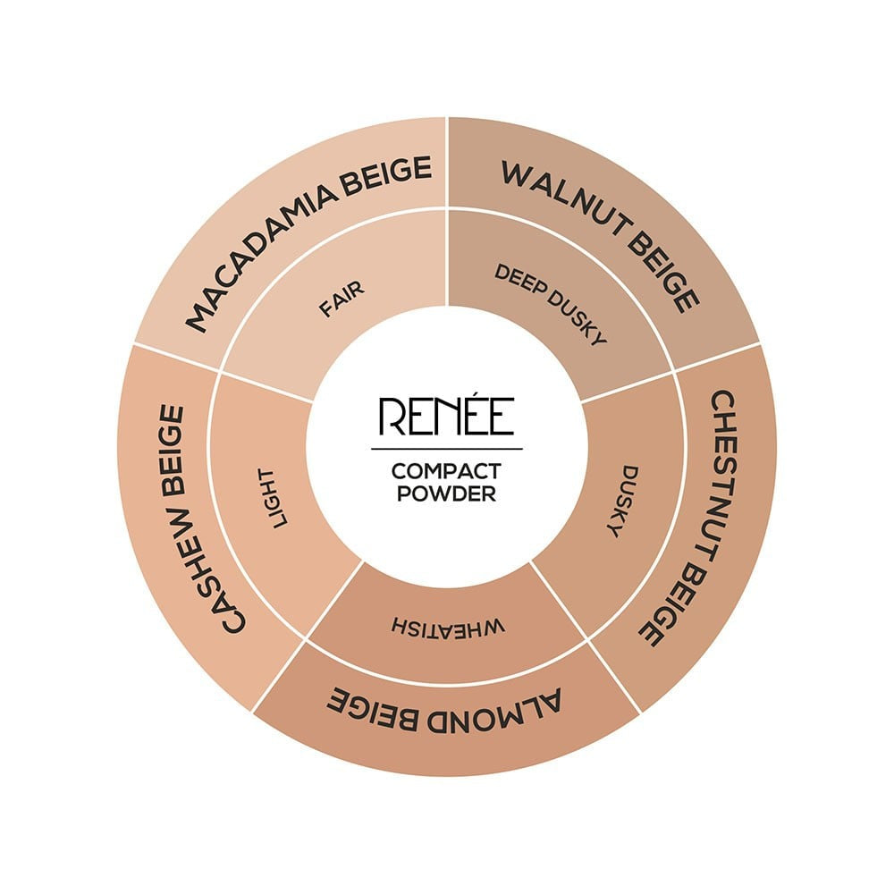 Renee Face Base Compact (Macadamia Beige) : 9 g