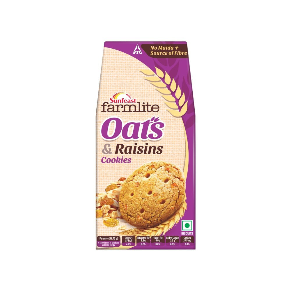 Sunfeast Farmlite Oats with Raisins Cookies : 150 g