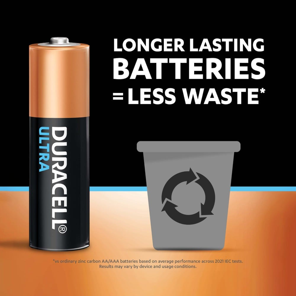 Duracell Ultra AA Alkaline Battery : 1 pack (4 pieces)