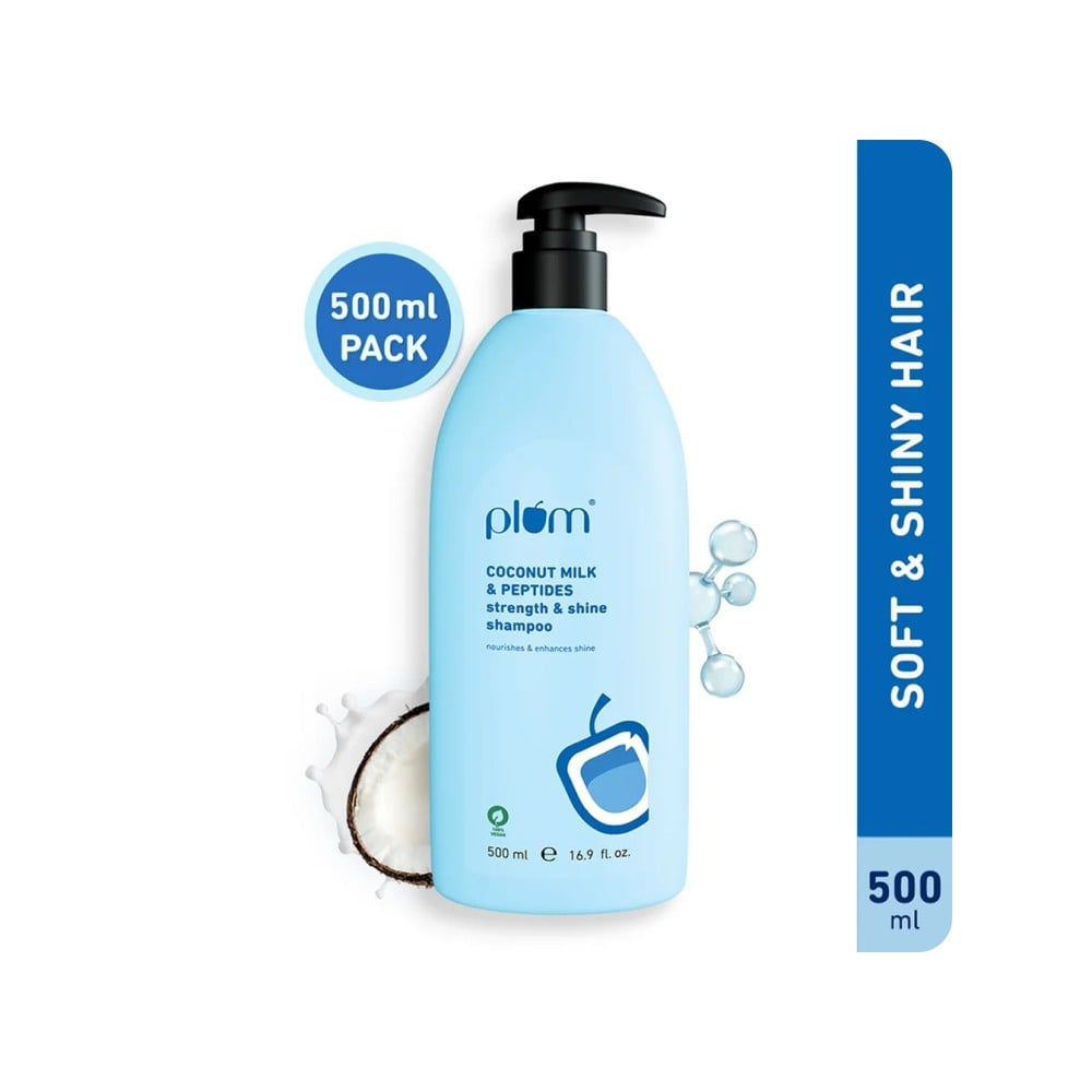 Plum Coconut Milk & Peptides Strength & Shine Shampoo : 500 ml