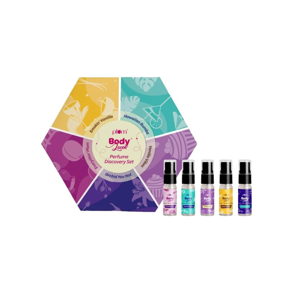 Plum BodyLovin' Perfume Gift Set (Discovery Set) : 1 pack (5 x 5 ml)