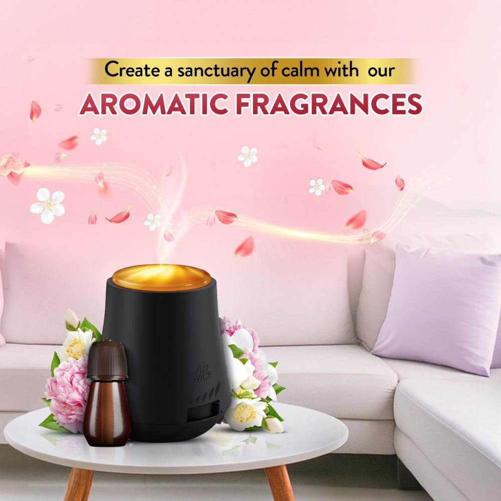 Airwick Automatic Air Freshener with Refill (Peony & Jasmine) : 1 unit