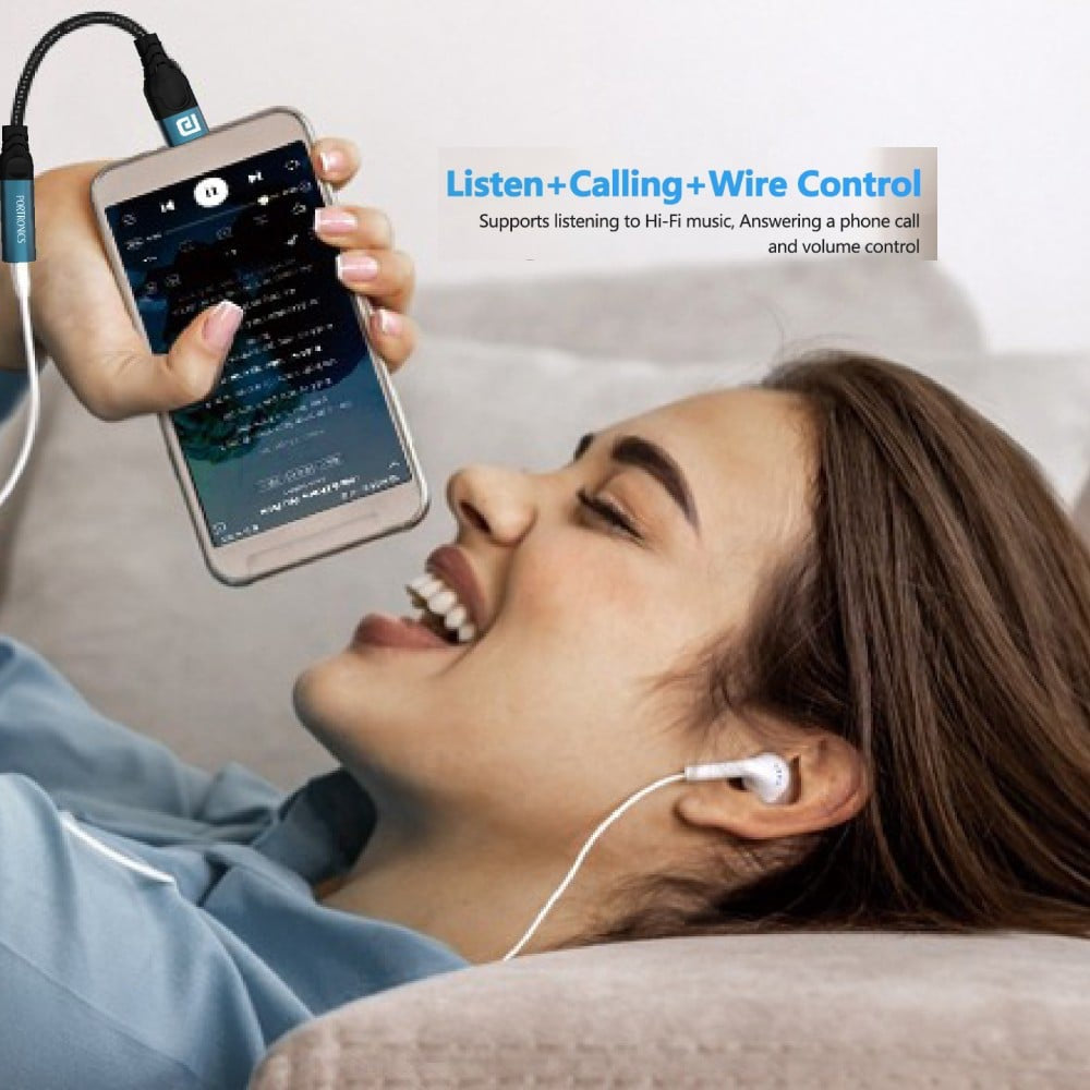 Portronics iKonnect C Pro Type C to 3.5 mm Audio Jack OTG Converter (Black) : 1 unit