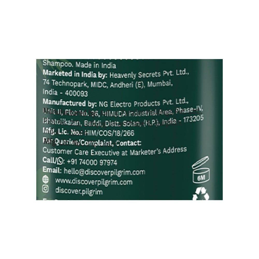 Pilgrim Amazonian Patua & Keratin Hair Smoothing Shampoo : 200 ml