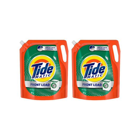 Tide Matic Front Load Liquid Detergent - Pack of 2 : 2 x 2 ltr