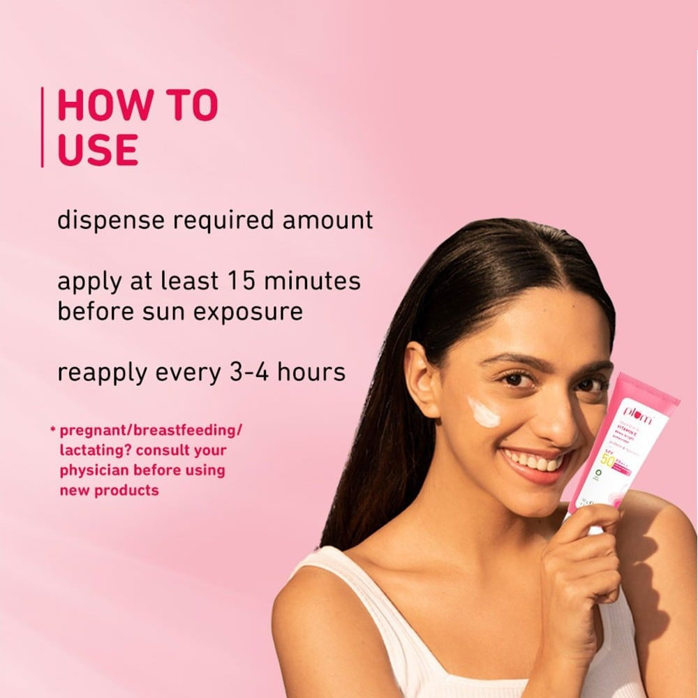 Plum Squalane & Vitamin Dewy Bright Sunscreen (SPF 50 PA +++) : 50 g