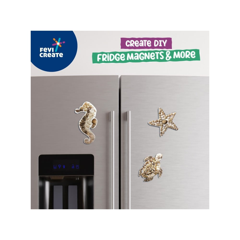 Pidilite Fevicreate DIY Fridge Magnet Art & Craft Kit (5+ years) (Multicolor) : 1 unit