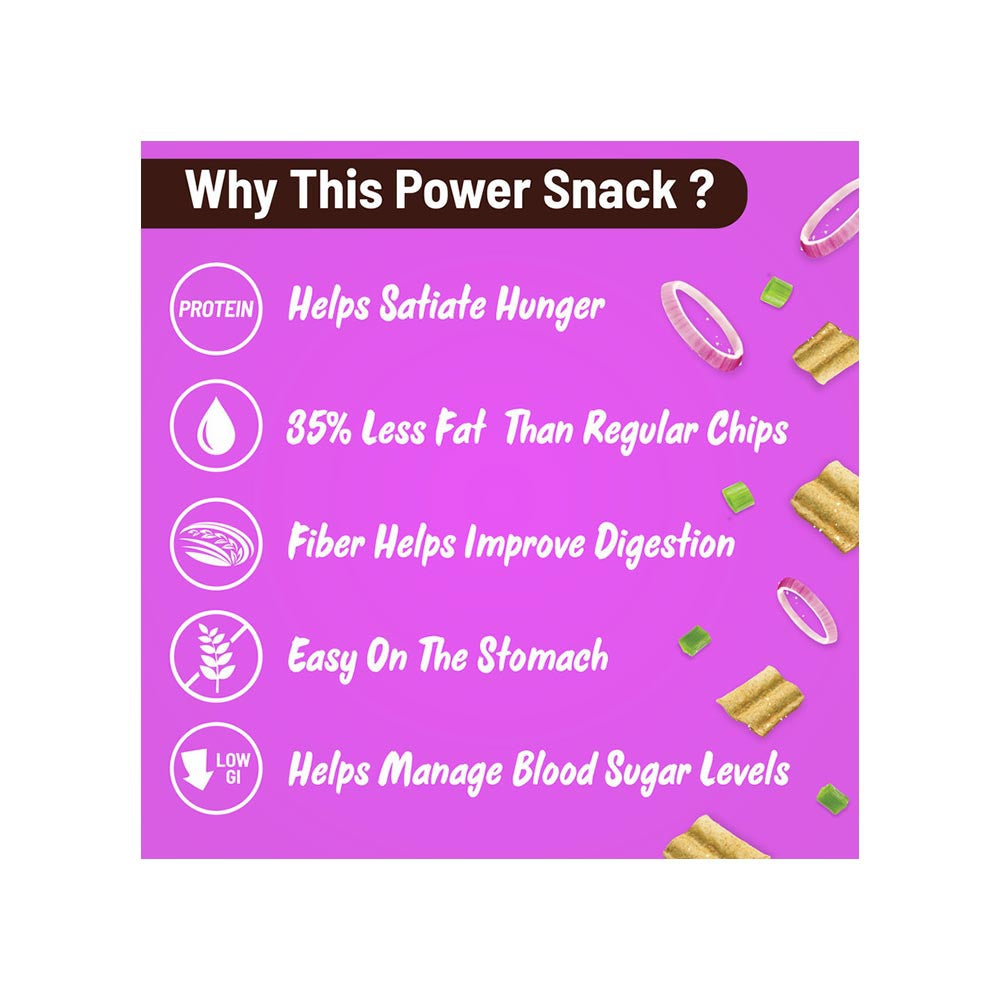 RiteBite Peanut Butter Dark Chocolate Quinoa Crispies Oats Nutrition Bar + Max Protein Cream & Onion Chips Combo : 40 g + 60 g