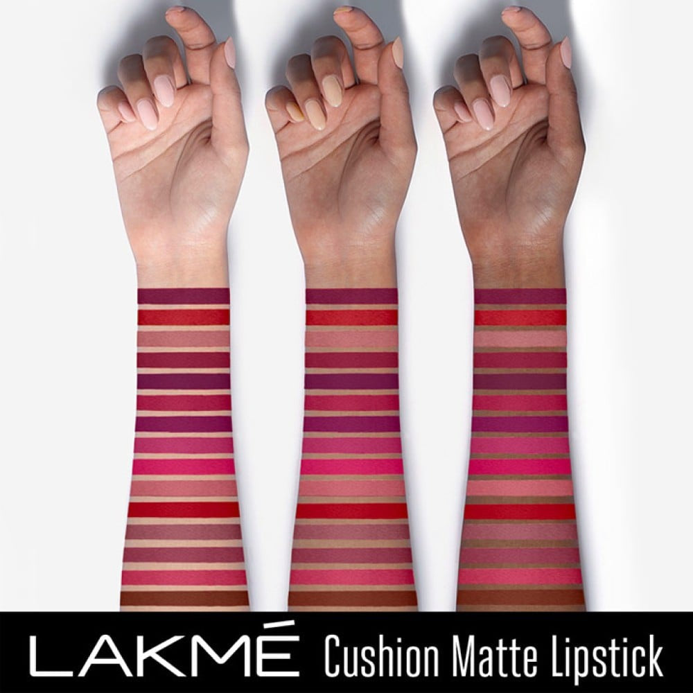 Lakme Cushion Matte Lipstick (Purple Diamond) : 4.5 g