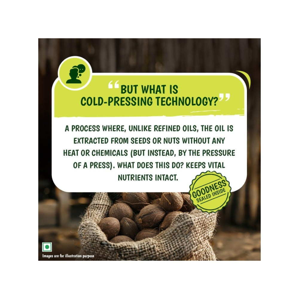 Tata 100% Pure Cold Pressed Virgin Coconut Oil : 1 ltr