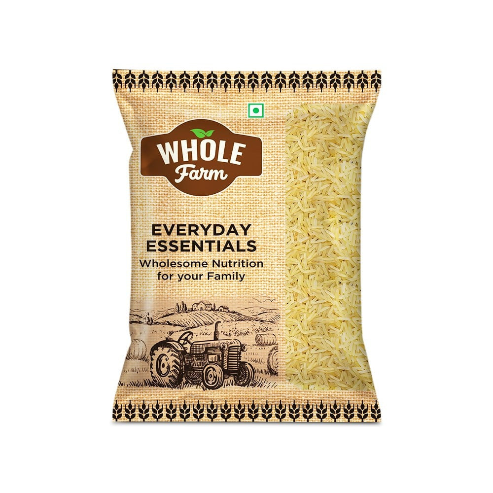 Whole Farm Premium Golden Sella Basmati Rice : 1 kg