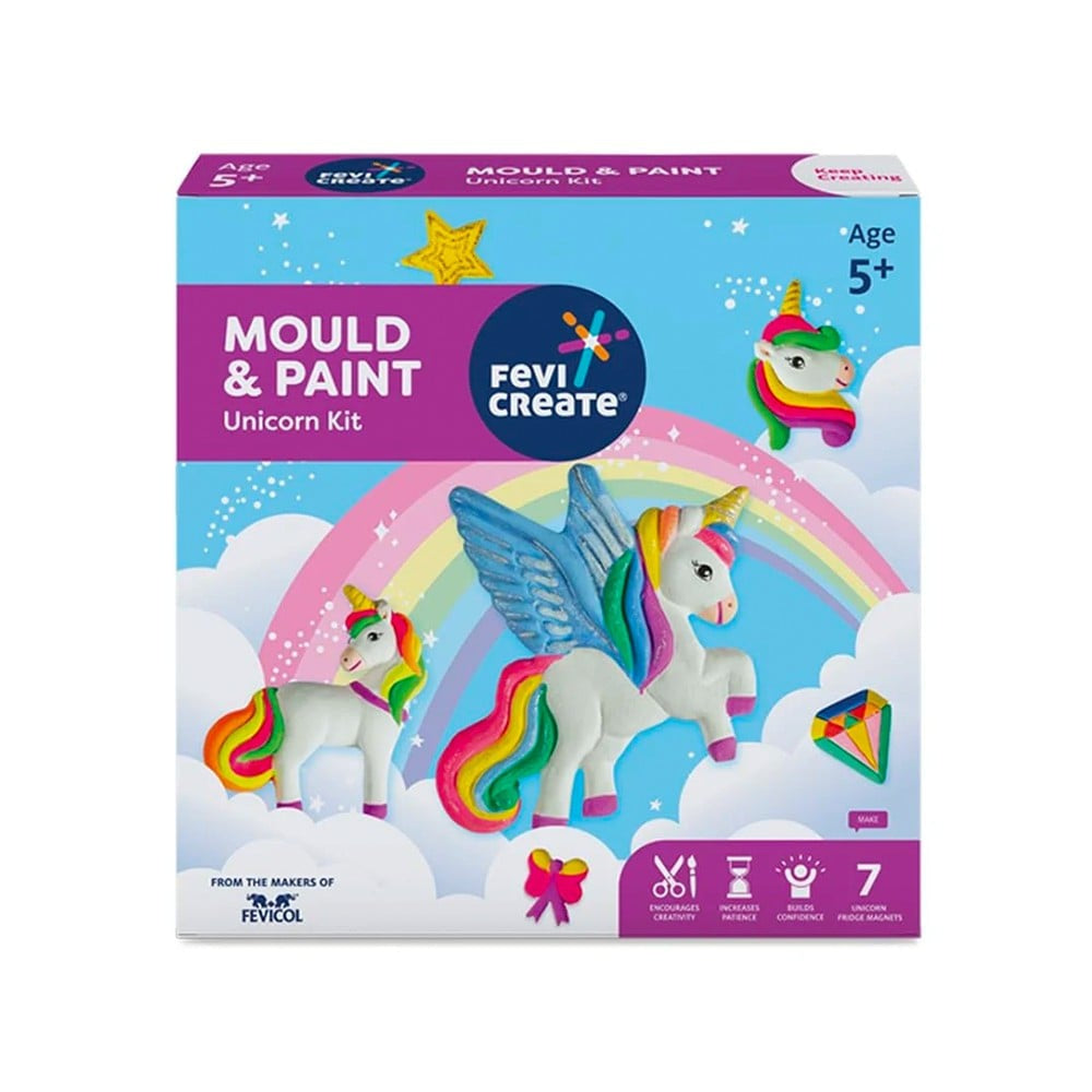 Pidilite Fevicreate Mould & Paint Unicorn Craft Kit : 1 unit