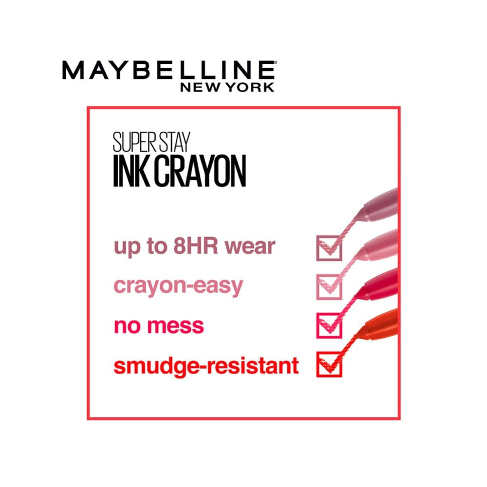 Maybelline New York Super Stay Ink Crayon Lipstick (Enjoy the View 20) : 1.2 g