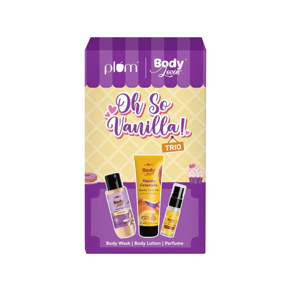 Plum BodyLovin' Oh So Vanilla! Trio Travel Kit : 1 pack (3 pieces)