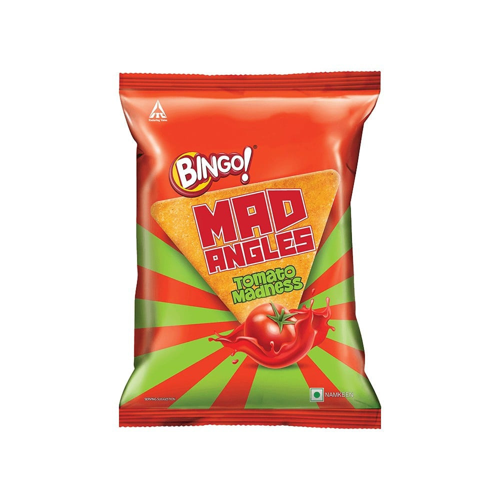 Bingo Mad Angles Tomato Madness Crisps : 60 g