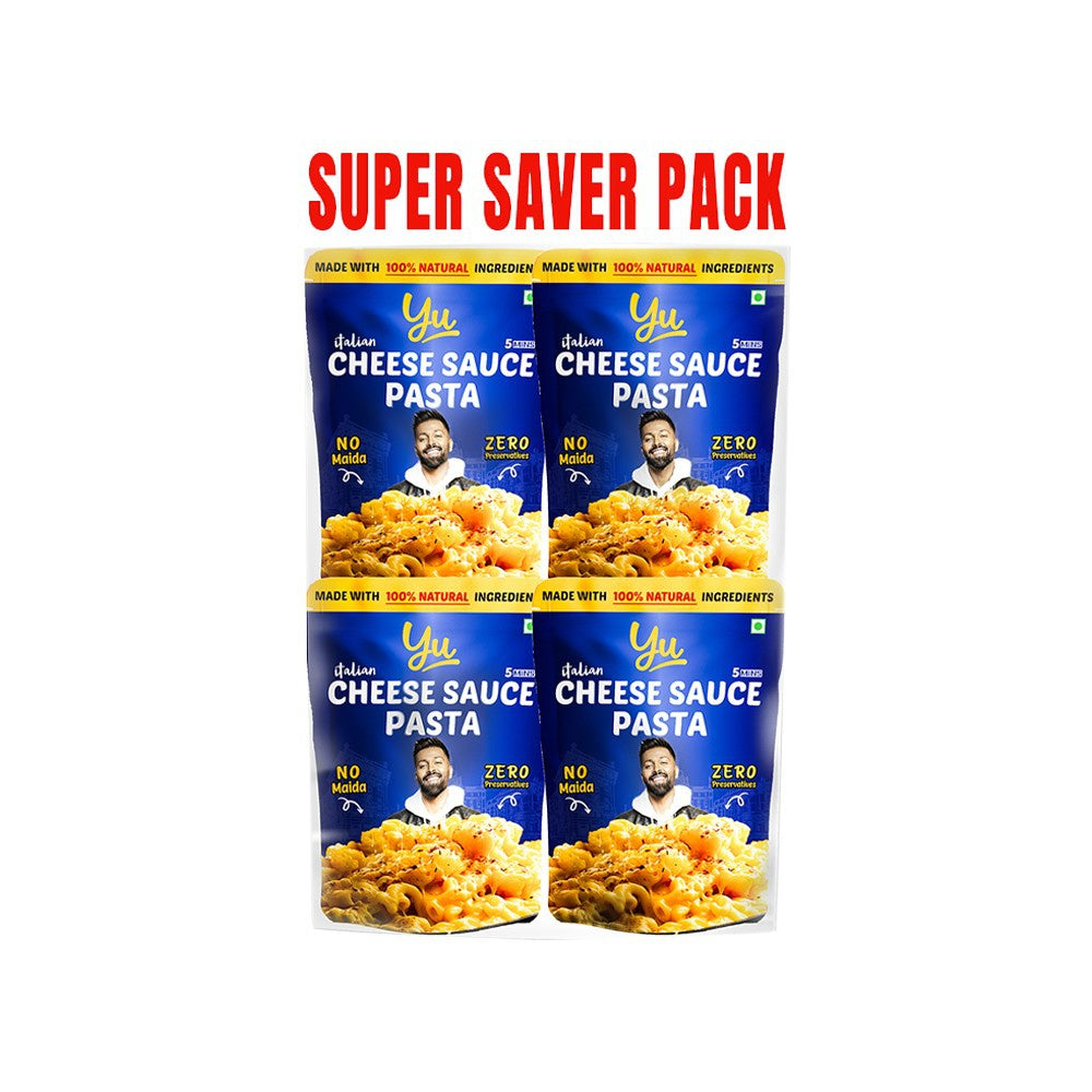 Yu Cheese Sauce Instant Wheat Pasta (Penne) : 4 x 65 g