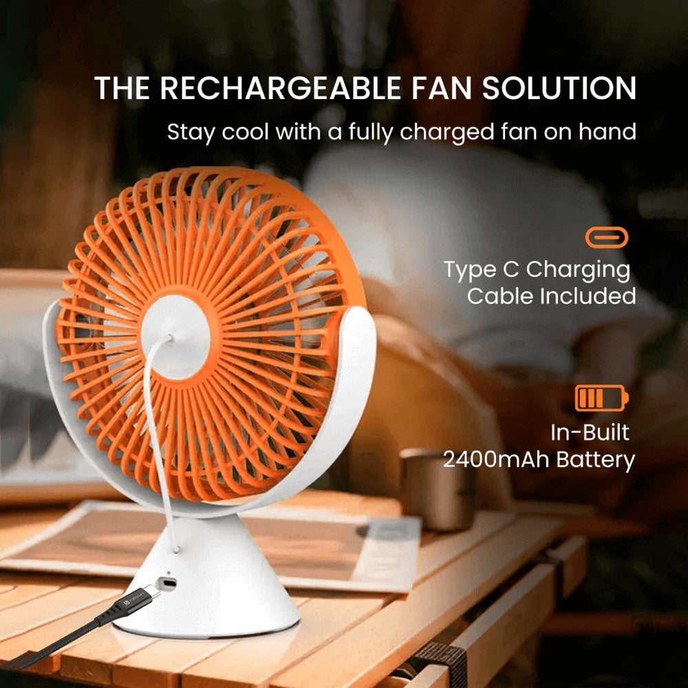 Portronics Aero Breeze Portable Fan (White, 5W) : 1 unit