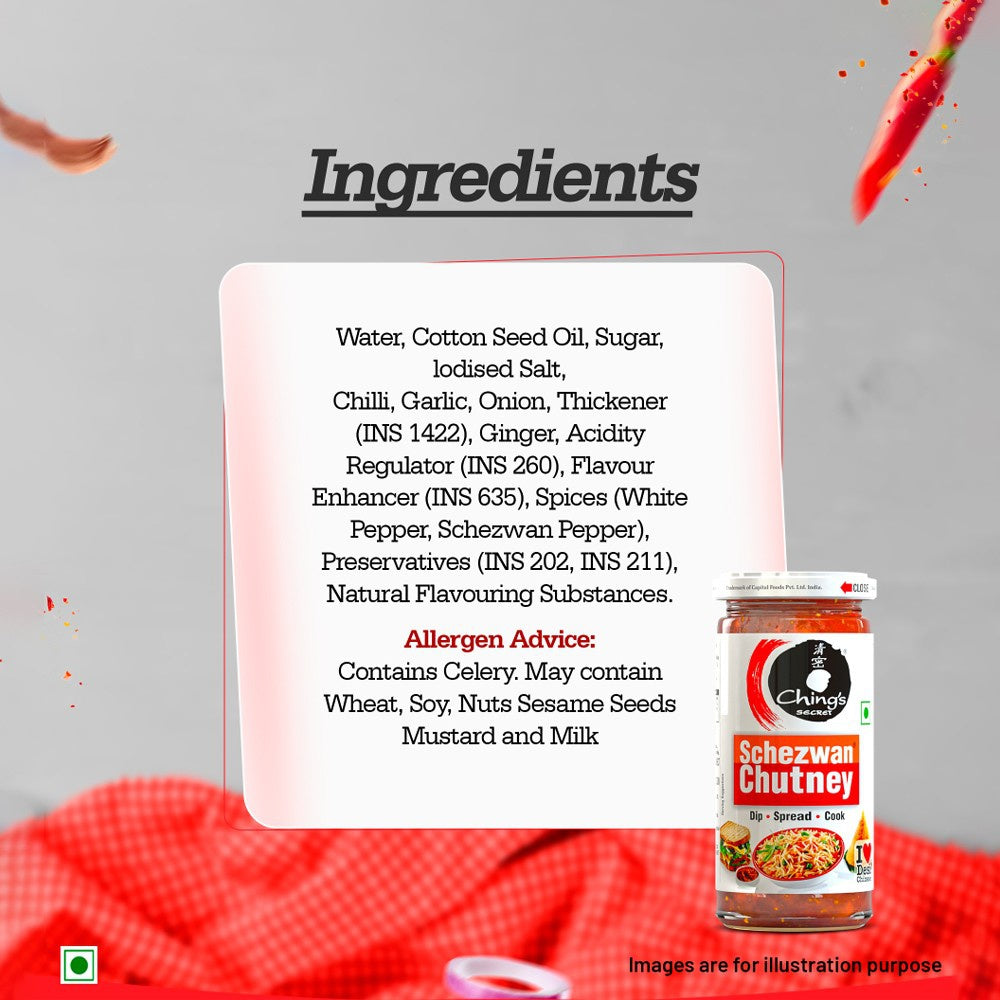 Ching's Secret Schezwan Chutney, Spread : 250 g