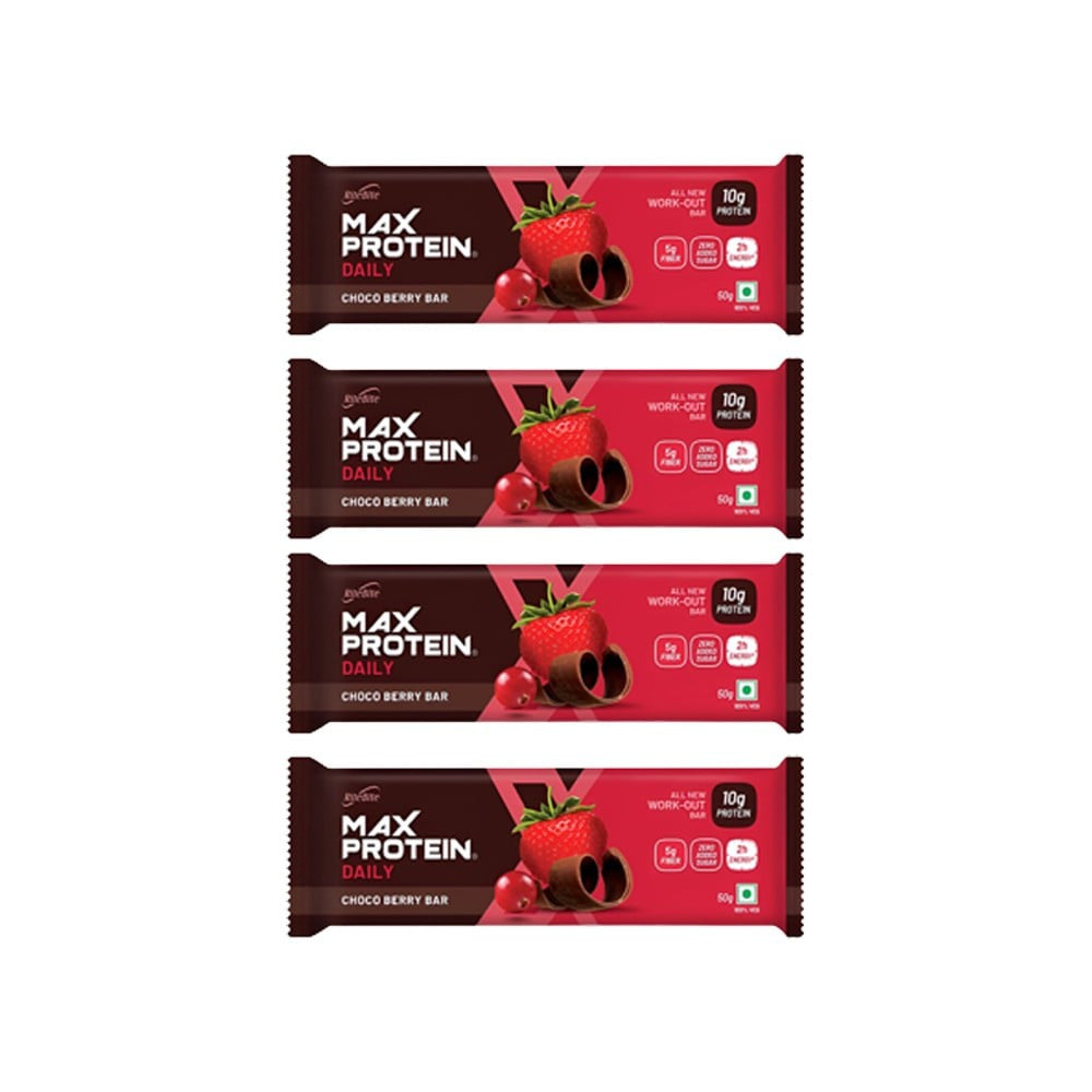 RiteBite Max Protein Daily Choco Berry Protein Bar - Pack of 4 : 4 x 50 g