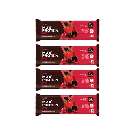 RiteBite Max Protein Daily Choco Berry Protein Bar - Pack of 4 : 4 x 50 g