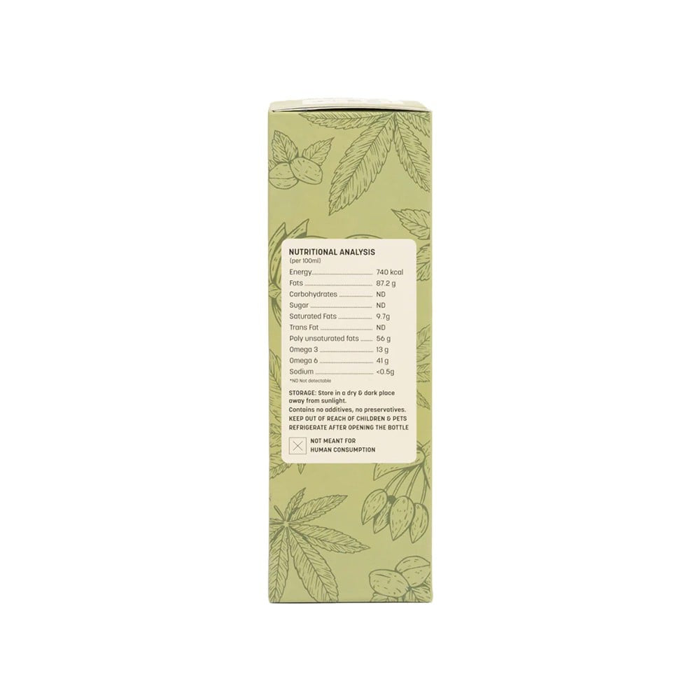 HUFT Multipurpose Hemp Seed Oil For Dog + Food Topper Chicken Liver With Organic Turmeric Dog Treat Combo : 200 ml + 70 g