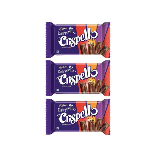 Cadbury Dairy Milk Crispello Wafer Chocolate - Pack of 3 : 3 x 35 g