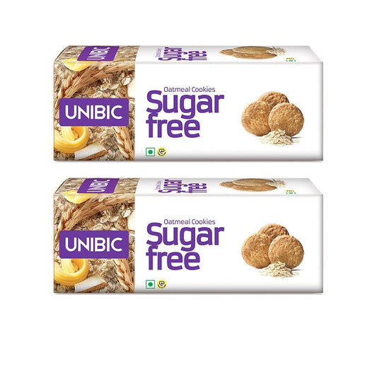 Unibic Sugar Free Oatmeal Cookies - Pack of 2 : 2 x 75 g