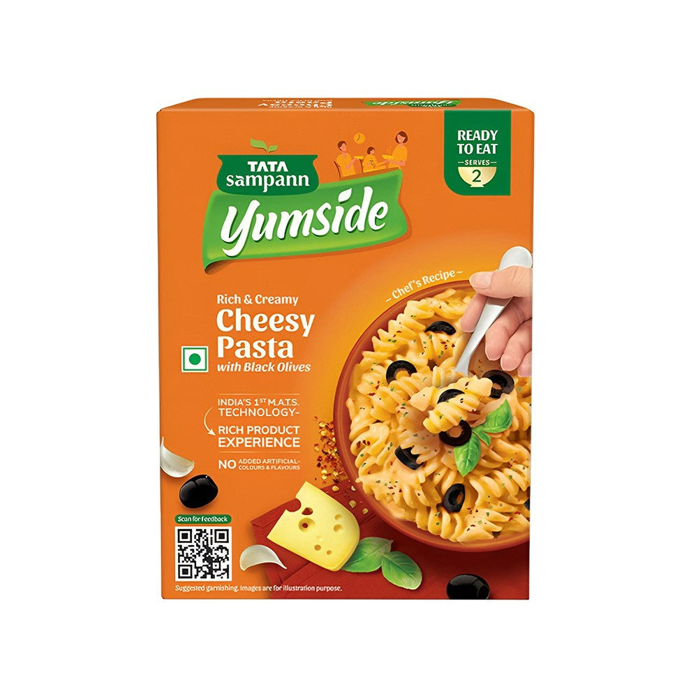 Tata Sampann Yumside Cheesy Pasta With Black Olives - Ready to Eat : 285 g