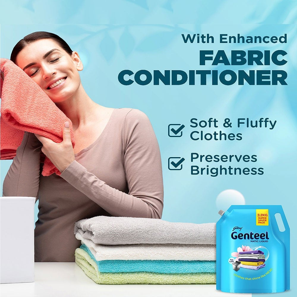 Godrej Genteel Matic Top Load Liquid Detergent : 3.2 kg