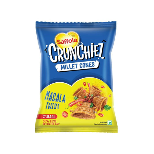 Saffola Crunchiez Ragi (Munchiez) Chips Masala : 70 g
