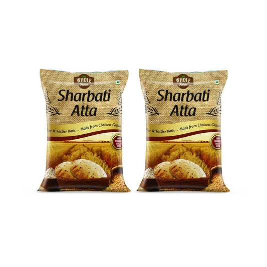 Whole Farm Premium Sharbati Atta - Pack of 2 : 2 x 5 kg