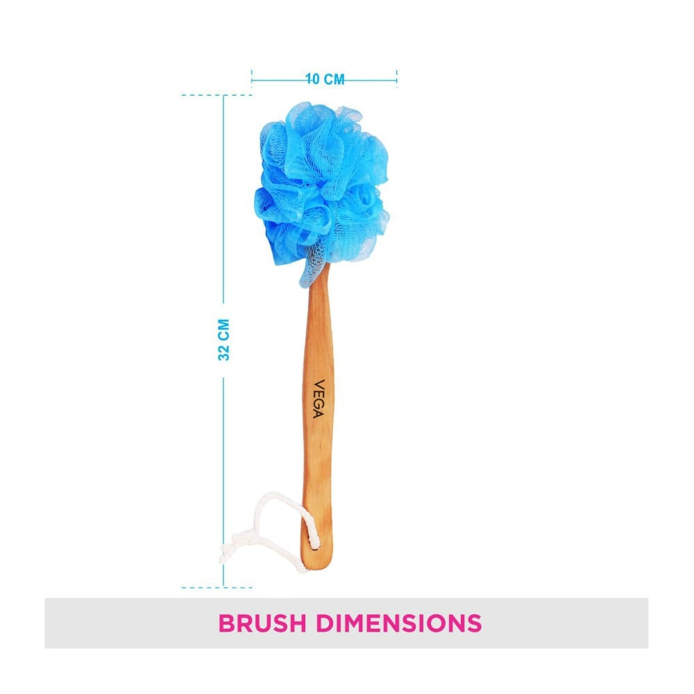 Vega Wooden Handle Bath Brush (BA-1/6) : 1 piece