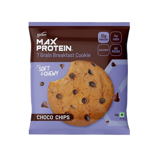 RiteBite Max Protein Choco Chips Cookies : 55 g