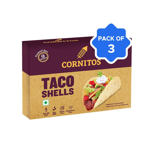 Cornitos Taco Shells - Pack of 3 : 3 x 1 pack (12 pieces)