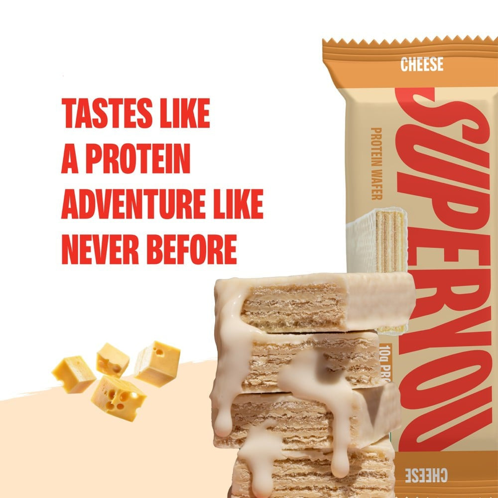 SuperYou Cheese Wafer Protein Bar - Pack of 4 : 4 x 40 g