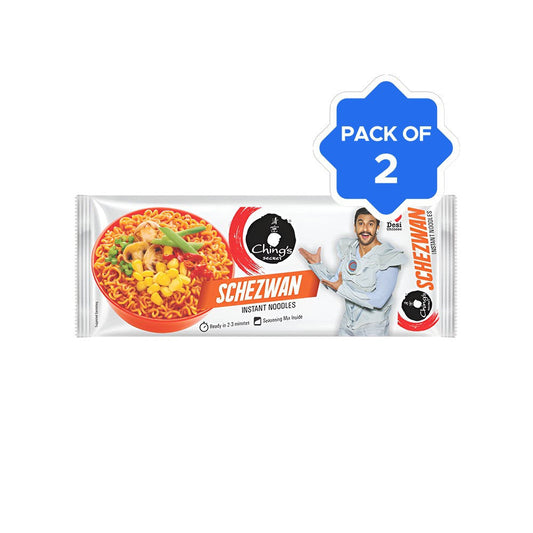 Ching's Secret Schezwan Flavoured Instant Noodles - Pack of 2 : 2 x 240 g