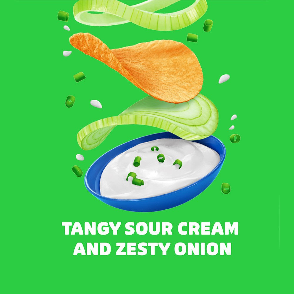 Pringles Sour Cream & Onion Potato Chips - Pack of 2 : 2 x 107 g