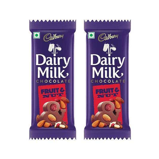 Cadbury Dairy Milk Fruit & Nut Flavoured Chocolate Bar - Pack of 2 : 2 x 75 g
