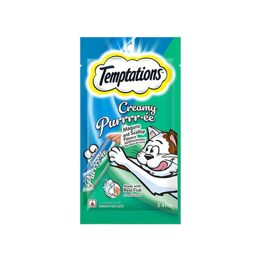 Temptations Purrrr-ee Creamy Cat Treat (Maguro and Scallop) : 48 g