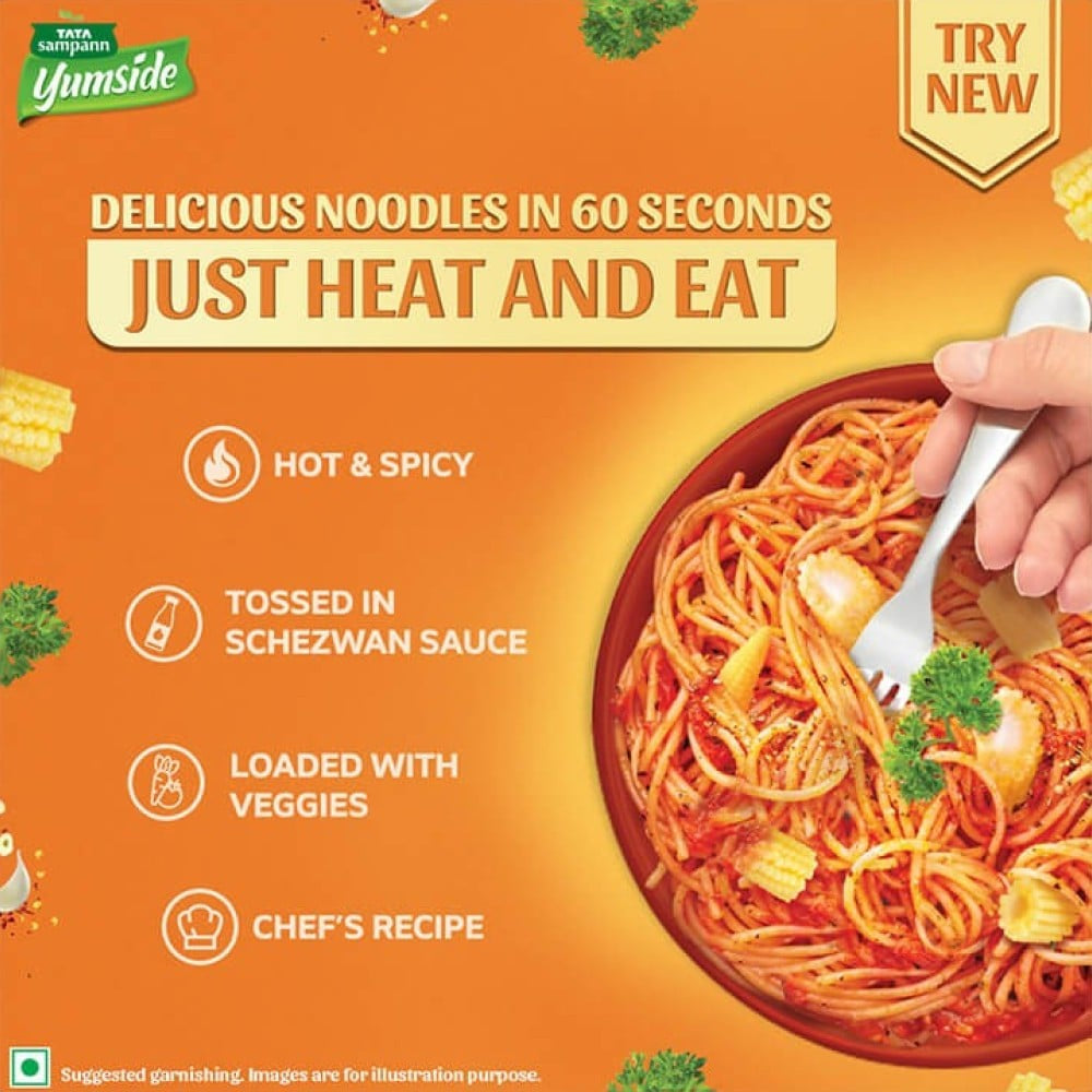 Tata Sampann Yumside Schezwan Noodles With Veggies - Ready to Eat : 285 g
