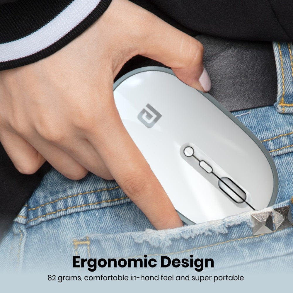 Portronics Toad II Bluetooth Wireless Mouse (Grey) : 1 unit