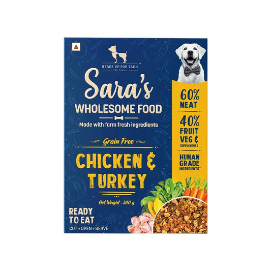 HUFT Sara's Wholesome Chicken & Turkey Dog Food : 300 g